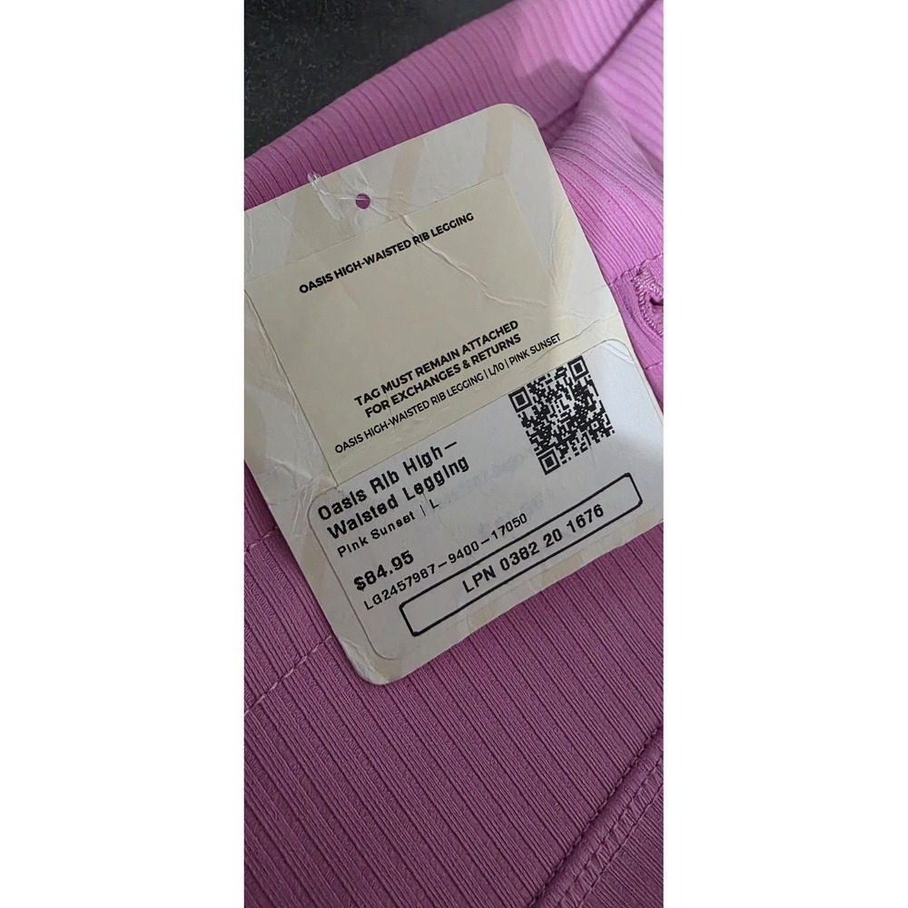 NWT‎ Fabletics Oasis High Rise Ribbed Legging On The Go Fusion Active 3pc Sz L - Picture 8 of 15